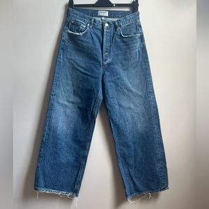 Agolde Butterfly Button, Raw Hem Jeans